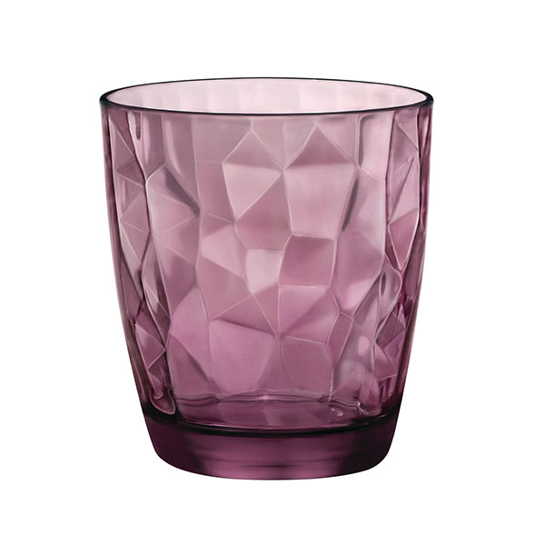 DIAMOND TUMBLER WATER 30CL PURPLE Soteriou Professional
