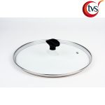 TVS GLASS LID W/ S/S RING 18