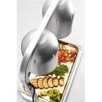 HENDI HEAT LAMP BRIDGE 2 LAMP 500W 45X36X79CM SILVER - Image 2