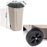 CURVER WHEELED GARDEN BIN 110L - Image 3