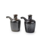 ESCURA OIL AND VINEGAR BOTTLES SET OF 2 16CL METALLIC