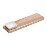 Leone Acacia Tray W/Mel Bowl 45