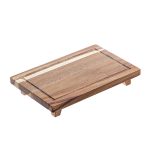 LEONE ACACIA TRAY FOOTED 385