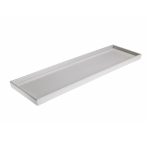 Leone Melamine Tray Rectangular White 56X17