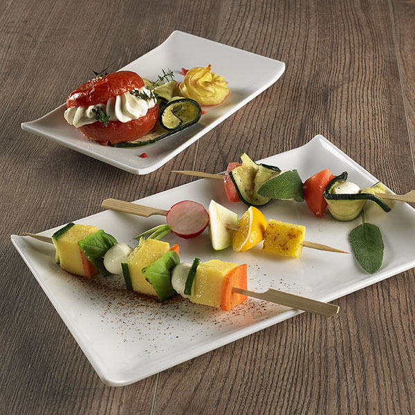 251-T8157_2-leone-plates-melamine-rectangular Leone Melamine Plate Rectangular White 23X14 - Image 3