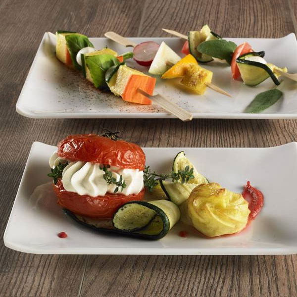 251-T8157_3-leone-plates-melamine-rectangular Leone Melamine Plate Rectangular White 23X14 - Image 4