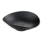 Leone Melamine Bowl Oval Black 18