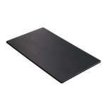 Leone Melamine Tray Rectangular Flat Black GN 1/3