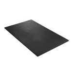 Leone Melamine Tray Rectangular Flat Black GN 1/1
