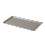 Leone Melamine Tray Rect. L. Grey 27x14
