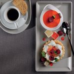 Leone Melamine Tray Rect. L. Grey 27x14 - Image 2