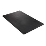 Leone Melamine Tray Rectangular Flat Black GN 1/4