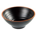 LEONE BOWL TERRACOTTA MEL. BLACK 23X10