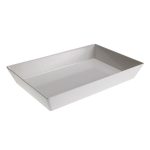 LEONE TRAY MEL. WHITE RECT. 45X30X7.5