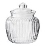 LEONE JAR GLASS W/LID 125CL