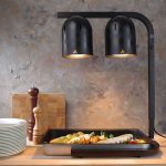 HENDI HEAT LAMB BRIDGE 2 LAMP 500W 45X36X79CM BLACK - Image 2