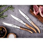 LAGUIOLE STEAK KNIVES 2.5MM OLIVE WOOD X6 - Image 2