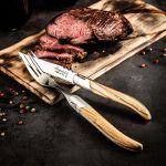 LAGUIOLE STEAK KNIVES 2.5MM OLIVE WOOD X6 - Image 7
