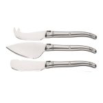 LAGUIOLE CHEESE KNIVES  S/S  S/3 IN WOODEN TRAY - Image 2