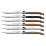 LAGUIOLE STEAK KNIVES 1.8MM ON BLOCK TREASURE X6