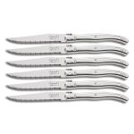 LAGUIOLE STEAK KNIVES 1.8MM ON BLOCK S/S X6