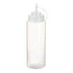 LEONE SAUCE BOTTLE SQUEESE 34CL TRANSPARENT X6