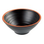 LEONE BOWL TERRACOTTA MEL. BLACK Ø20.3X8.5 1000ML