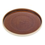 NARA PLATE FLAT 27CM BROWN
