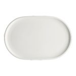 SHIRO PLATTER OVAL COUPE 30X19CM WHITE