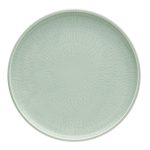 SHIRO GLAZE PLATE FLAT COUPE RELIEF 26CM FROST