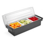 HENDI BAR SET ORGANIZER 3 CONTAINERS 48X15X10CM - Image 6