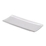 LEONE PLATE RECT. MEL. 24X10X2 WHITE