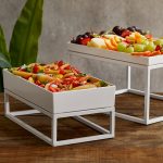 LEONE STAND BUFFET IRON GN 2/4 53X16.5X16 WHITE - Image 4