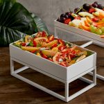 LEONE STAND BUFFET IRON GN 2/4 53X16.5X16 WHITE - Image 3