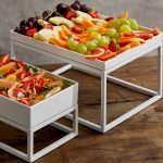 LEONE STAND BUFFET IRON GN 2/4 53X16.5X16 WHITE - Image 2