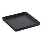 LEONE TRAY SQUARE MEL. 8X8X1.3 BLACK