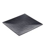 LEONE PLATE SQ. MAYA MEL. 40X40X3.8 BLACK