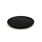 GHISA PLATTER FLAT OVAL PORCEL. 30CM BLACK CAST IRON