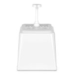 HENDI CONTAINER PP W/PUMP GN 1/6 2.5L WHITE - Image 2