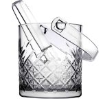 TIMELESS ICE BUCKET W/TONGS 1L 14.9X13CM