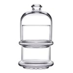 PATISSERIE BOWL 2-TIER STACKABLE W/LID 23CL ø8.2X16CM