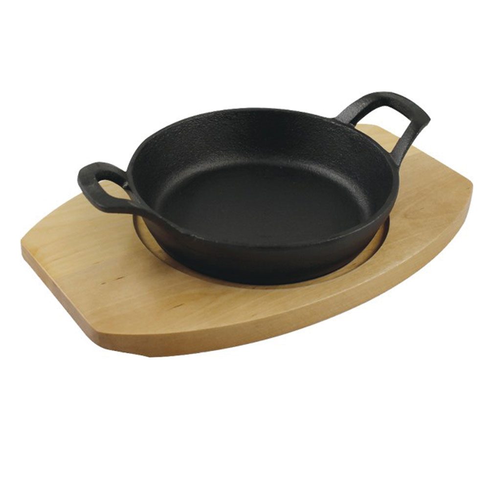 003-88000-parilla-fry-pan-cast-iron-2-handles-23-16-6_01 PARILLA TRAY WOOD FOR PANS 2-HANDLES 27X18X1.5 - Image 2