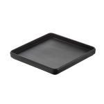 LEONE TRAY SQUARE MEL. 18X18X2 BLACK MATTE