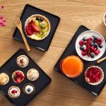 LEONE TRAY SQUARE MEL. 18X18X2 BLACK MATTE - Image 2