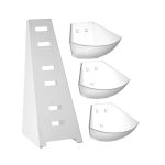 HENDI STAND BUFFET W/3 PLASTIC BOWLS 19X24X41CM - Image 3