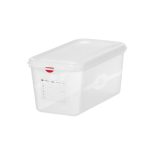 HENDI CONTAINER SEALED W/LID PP GN 1/3 15CM 6L