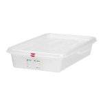 HENDI CONTAINER SEALED W/LID PP GN 2/3 10CM 9L