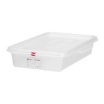 HENDI CONTAINER SEALED W/LID PP GN 1/1 6.5CM 8L