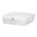 HENDI CONTAINER SEALED W/LID PP GN 1/1 10CM 13L